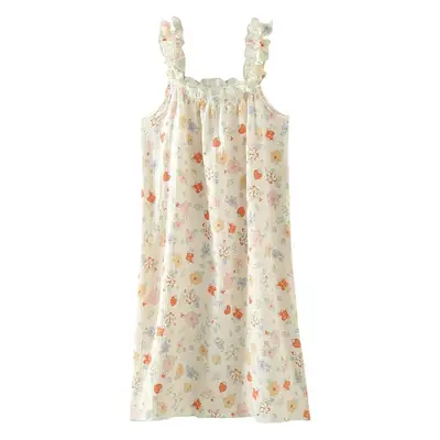 Women Japanese Style Cotton Printed Nightgown
