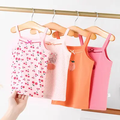 Girls Cotton Sling Vest I-Shape Summer New Baby