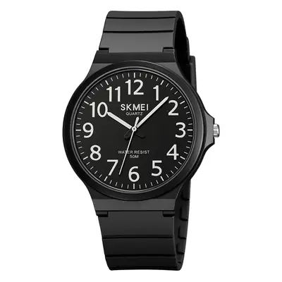 Skmei Black White Water Resistant Quartz Watch for Men Women