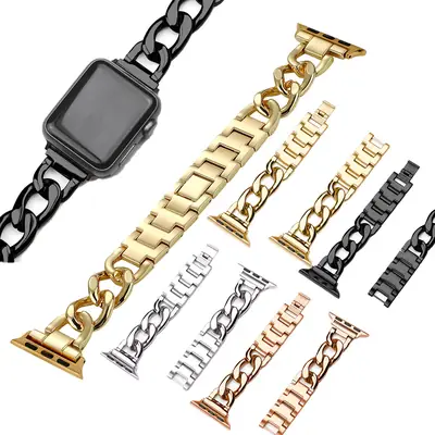 Apple Watch Strap Single Ring Metal Cowboy Chain