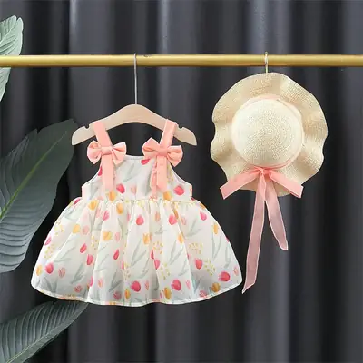 Baby Princess Dress 2023 New Cute Western Style One Year Old