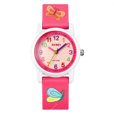 Skmei Kids Dinosaur Animal Dial Waterproof Quartz Watch Blue
