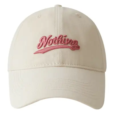 Stubble Beige Baseball Cap with Embroidered Logo