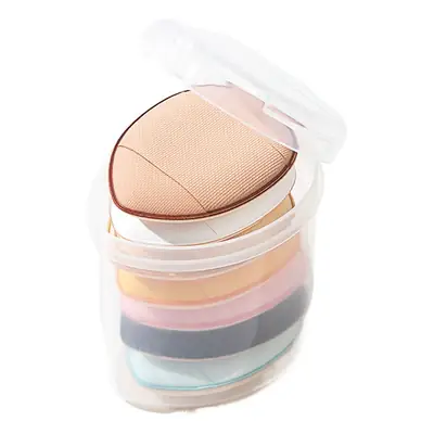 Finger Tinted Cushion Puff Multi Color Mini Dry Wet