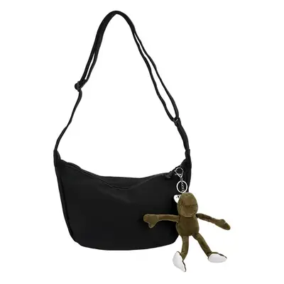2025 New Dumpling Crossbody Bag White Black Korean Style