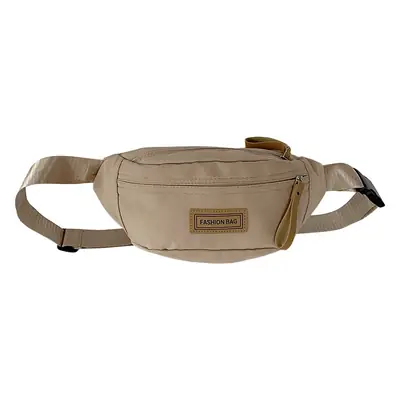 Trendy Boys Chest Bag White Black Casual Sports Running
