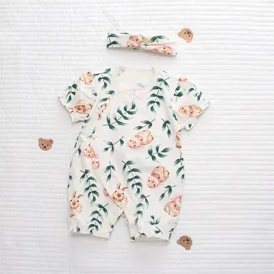 Baby Cloak Bunny Short Climbing Suit Pure Cotton Nordic Style