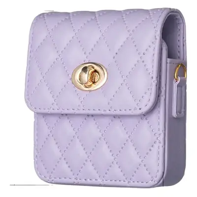 Purple Quilted Phone Case Z Flip7 Universal Mobile Cover