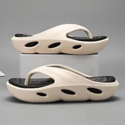 Large Size Summer Couple's Casual Fashion Sports Flip-Flops Comfortable Soft Bottom Sandals Thick Bottom Lightweight Non-slip Slippers