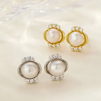 2023 Freshwater Pearl Earrings for Women
