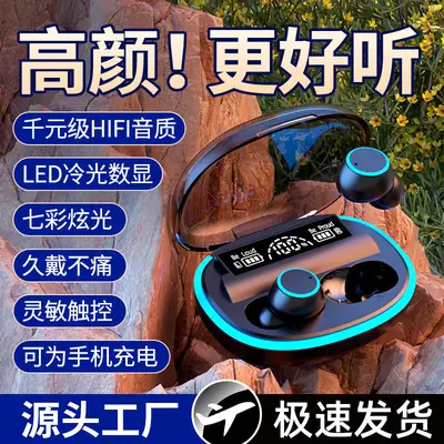 Cross-Border Bluetooth Headset with Digital Power Display & Long Battery Life