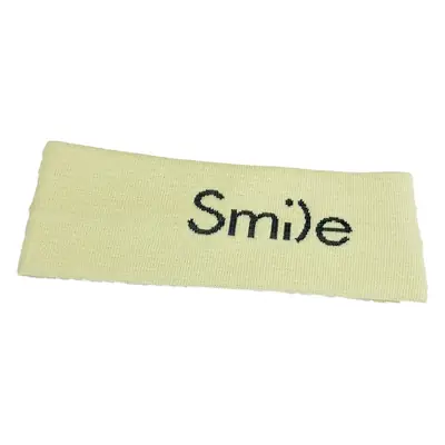 Smile Printed Knitted Hair Band Orange
