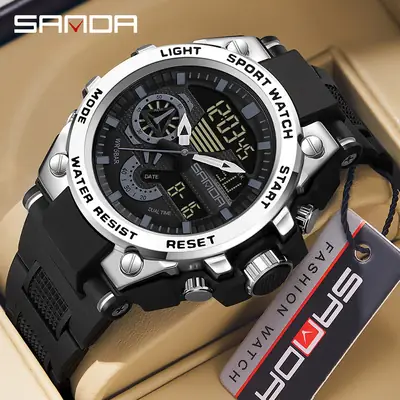 Sanda Multi-Functional Waterproof Men's Watch