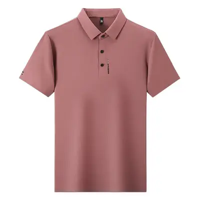 Men's Short Sleeve Polo Shirt Grey Slim Fit Summer 2023