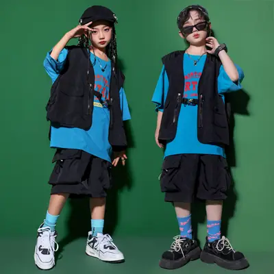Girls Japanese Hip Hop Dance Shorts Black Cotton