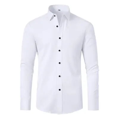 Men's Slim Fit Stretch Shirt Grey Muscle Style