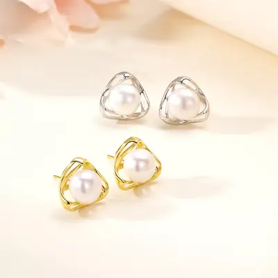Japanese & Korean Style Pearl Earrings for Women