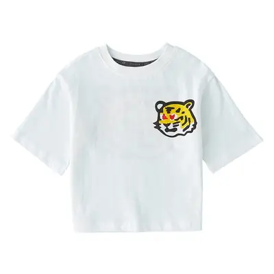 Boys Cotton Denver Graphic T-Shirt White Summer
