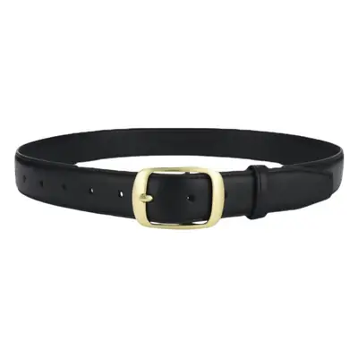 Women's Black Pin Buckle Belt Real Cowhide