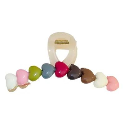 Cute Rainbow Hairpin Women's Head 2023 New Clamp Large