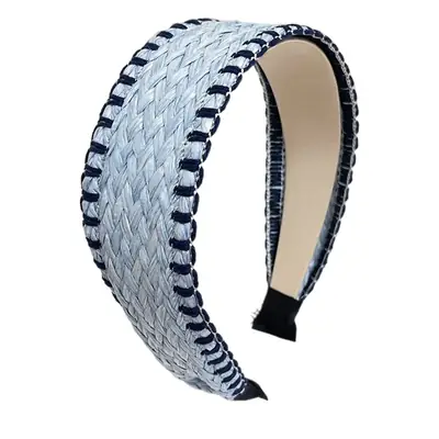 New European Wide Straw Hair Band Female Bohemian Style