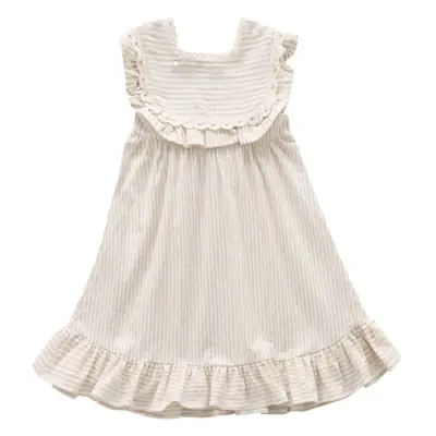 Baby Striped Lace Robe Infant Toddler Coveralls