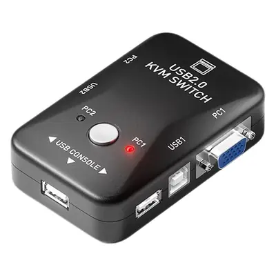 KVM Switcher 4-in-1 VGA USB Keyboard Mouse Switcher