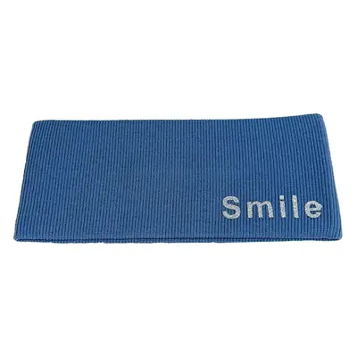 Four Color Knitted Hair Band with "Smile" Logo