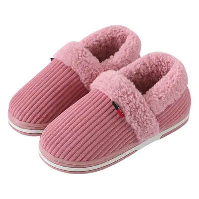 Warm Bag Heel Cotton Slippers Men's Winter Bag Heel Thick Sole Home Indoor Heel Cotton Shoes Women's