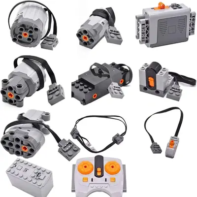 MOC Motor Battery Box Receiver Switch Train Motor Compatible with Lego