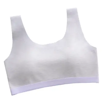 Fixed Cup Developing Girls' Underwear Thin Breathable Underwear Girls' Vest for Big Kids Junior High School Students High School Bra