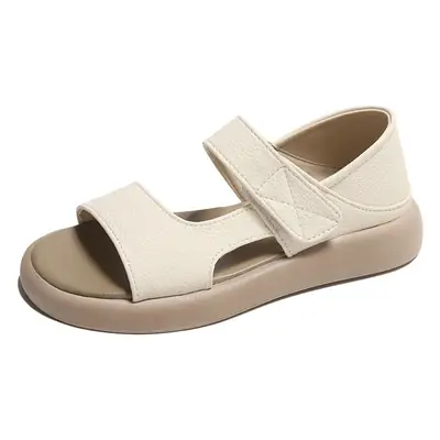 Women's Yellow Leather Flat Sandals Summer 2023