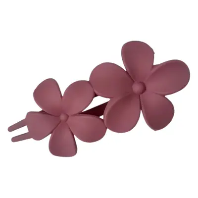 Elegant Flower Hair Grab Clip Women's Summer Fashion Hairpin Frosted Clip Headwear Back of Head Large Duckbill Clip