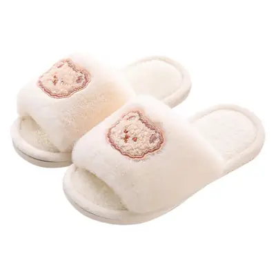 2023 Children's Cotton Shoes Men's and Women's Indoor Casual Cartoon Bear Cute Non-Slip Comfortable Thick-Sole Maomao Cotton Slippers