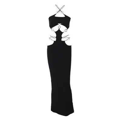 Black Backless Halter Dress for Women 2023 Summer