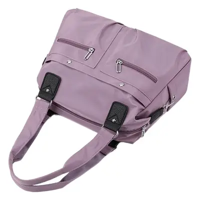 Green Nylon Shoulder Bag for Women Travel
