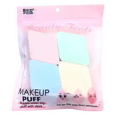 4-Color Diamond Sponge Puff for Dry Wet Use