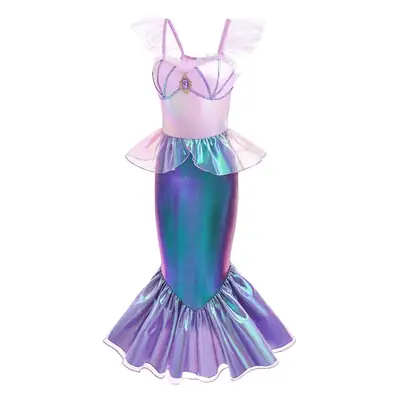 Mermaid Color Changing Dress for Girls Party Wear