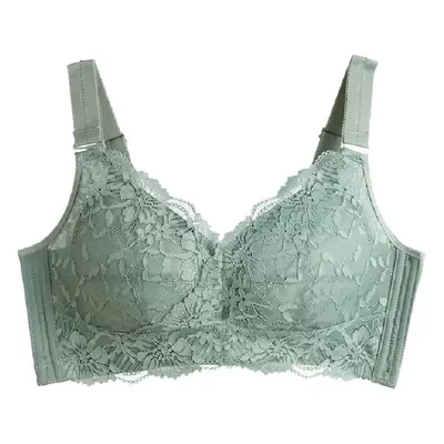 Slimming wireless big chest and small bra thin Full Cup underwear push up breast contracting full bag