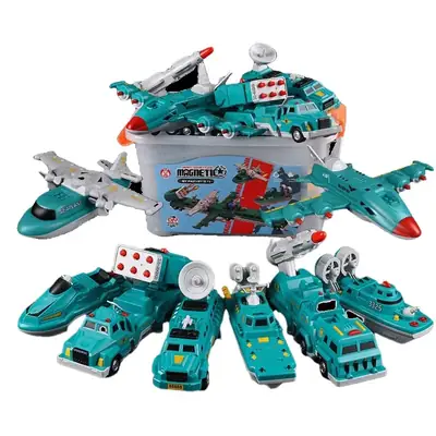 Magnetic Deformation Robot Building Blocks for Kids 3-5 Years