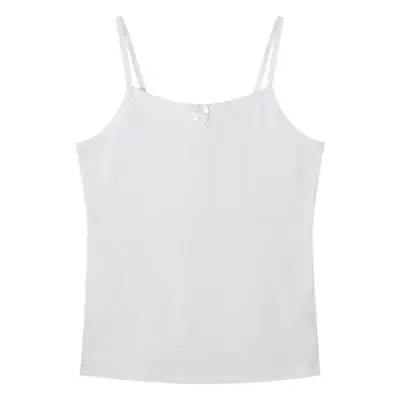 Girls' White Anti-Bump Development Vest 100% Cotton