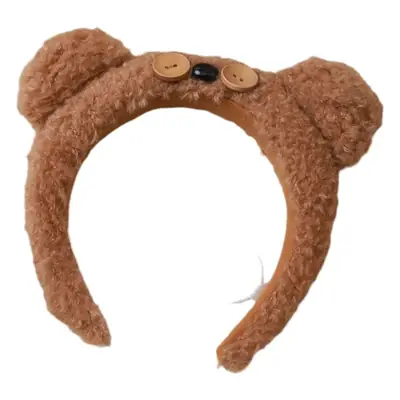 Cute Bear Button Hair Band for Women