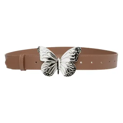 Women's Butterfly Belt with Genuine Leather Wide Strap
