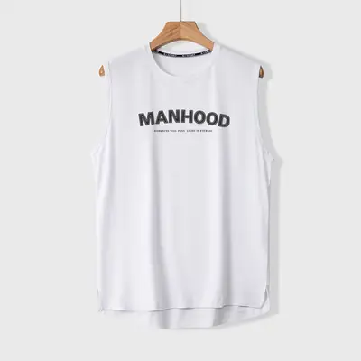 Men's 2023 Sleeveless Vest Teal Korean Style