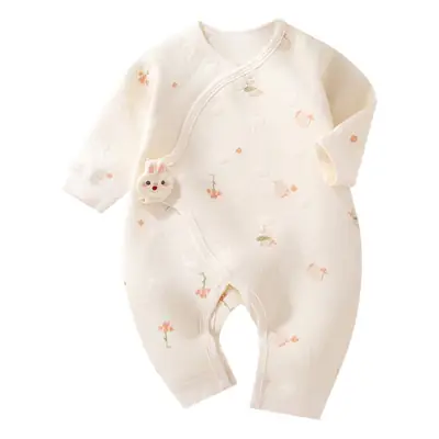 Newborn Velvet Jumpsuit White Boneless Baby's Winter Warm
