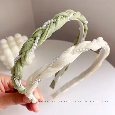 Pearl & Crystal Pearl Headband for Women