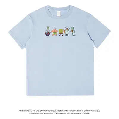Men's Pure Cotton Printed T-Shirt White 2023 Summer