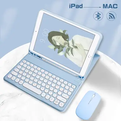 iPad 11 Bluetooth Keyboard Case Air 11 Round Cap Pro 11