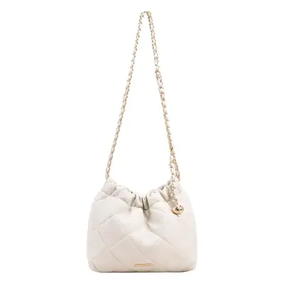 Black Quilted Chain Shoulder Bag for Women
