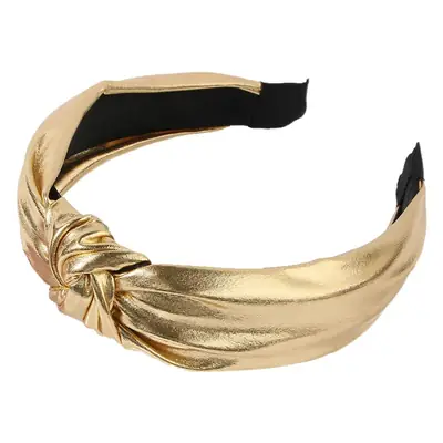 Black Laser-Knotted Headband for Men Women